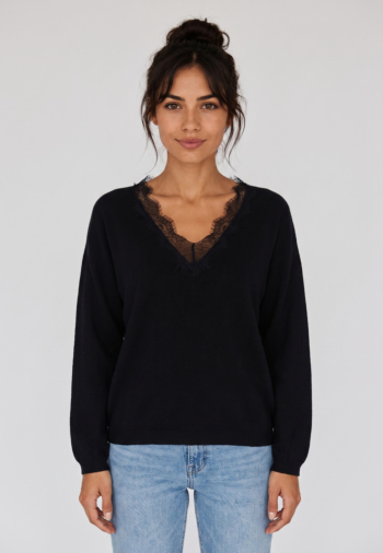 Pull hiver grace & mila augustin noir