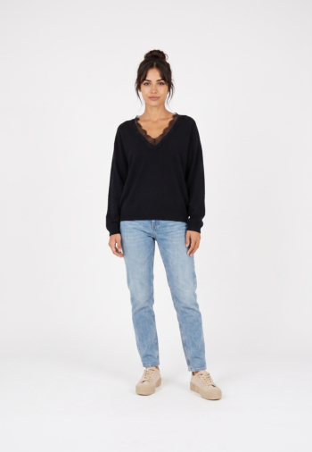 Pull hiver grace & mila augustin noir