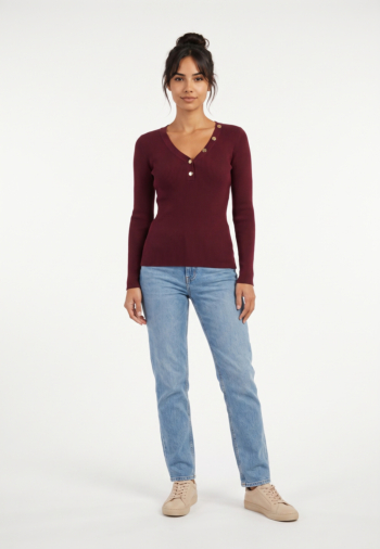 Pull hiver morgan 261-mbanbin bourgogne