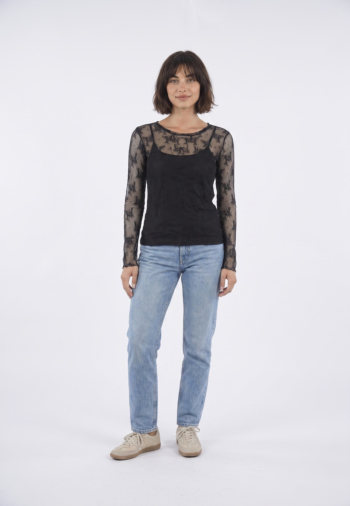 Tee shirt manches longues Le Temps Des Cerises sophie 0001 black
