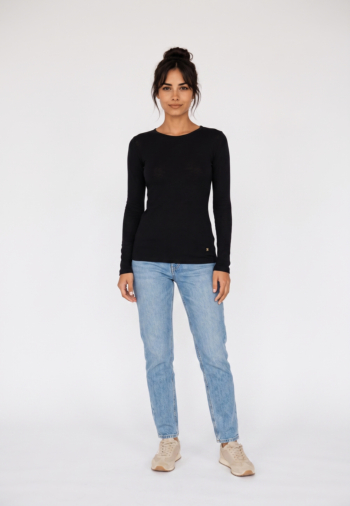 Tee shirt manches longues grace & mila alkias noir