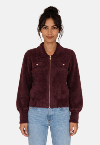 Gilets cardigans morgan 232-mdomi prune