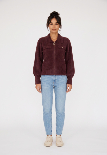 Gilets cardigans morgan 232-mdomi prune