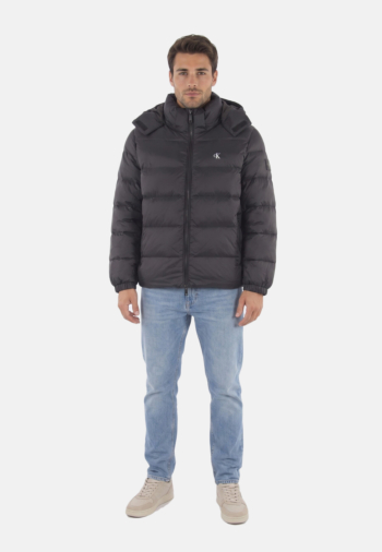 Doudounes calvin klein jeans ls nylon zip off hoo ub1 black
