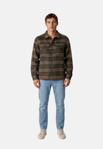 Chemise anerkjendt akoscar heavy twill 4084 forest night