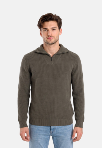 Pull hiver Benson & Cherry fanion kaki