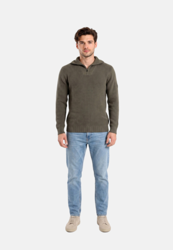 Pull hiver Benson & Cherry fanion kaki
