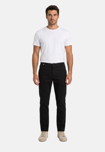 Pantalons Benson & Cherry chino tapered noir