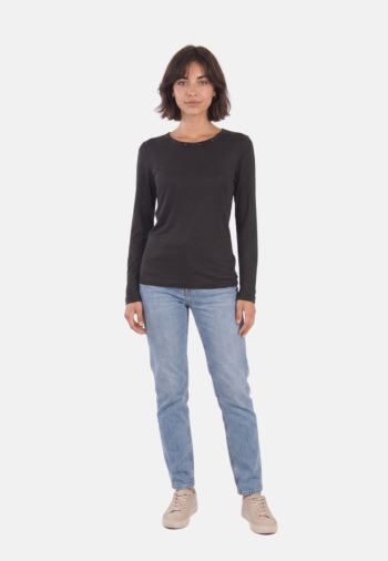 Tee shirt manches longues Le Temps Des Cerises lamy 0001 black