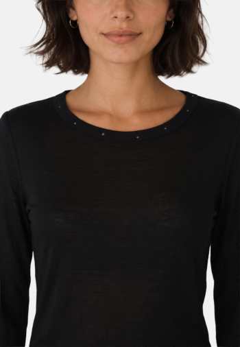 Tee shirt manches longues Le Temps Des Cerises lamy 0001 black