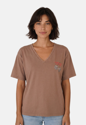 Tee shirt Le Temps Des Cerises rocky 8221 coffee