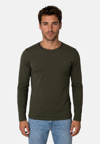 Tee shirt manches longues Benson & Cherry tutinlong kaki