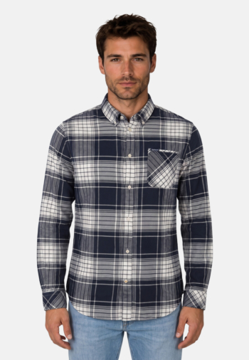 Chemise barbour embergate tailored check ny91 navy