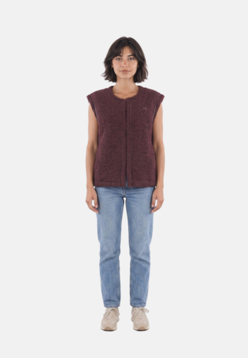Gilets sans manche Le Temps Des Cerises badis 4017 burgundy