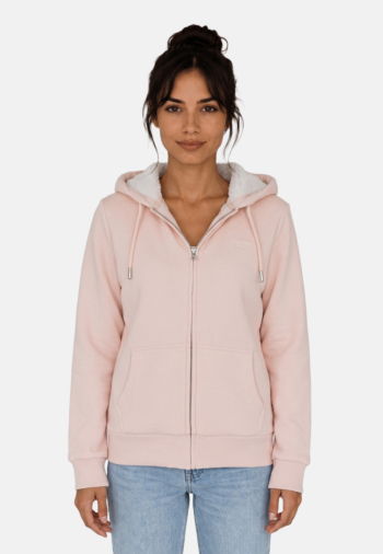 Sweat superdry signature emb borg l3q rose blush pink