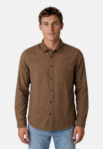 Chemise Le Temps Des Cerises debun 8567 tabacco