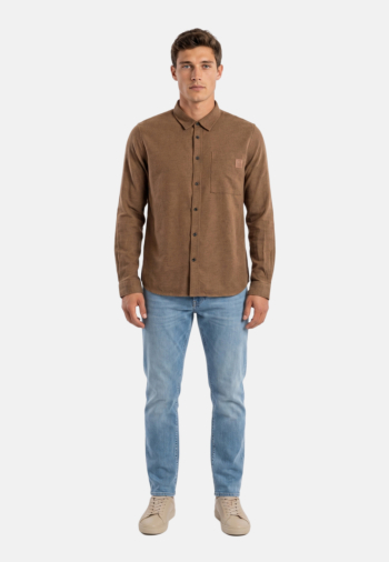 Chemise Le Temps Des Cerises debun 8567 tabacco