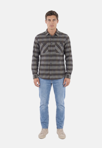 Chemise Le Temps Des Cerises bona 8221 coffee