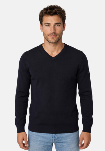 Pull hiver saint james cuirasse ii cc navy