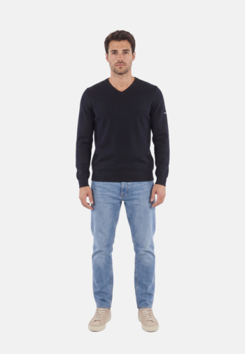 Pull hiver saint james cuirasse ii cc navy