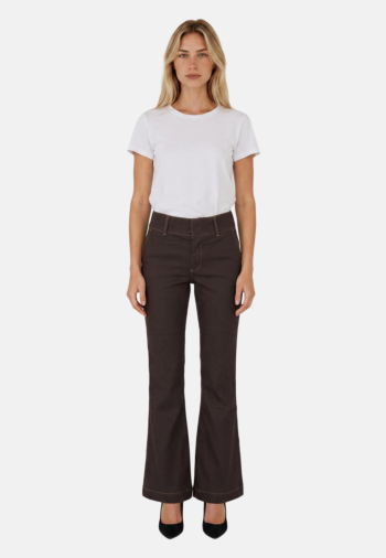 Pantalons salsa secret chino flare 931