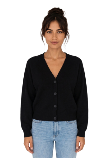 Gilets cardigans only siteri black dtm horn button