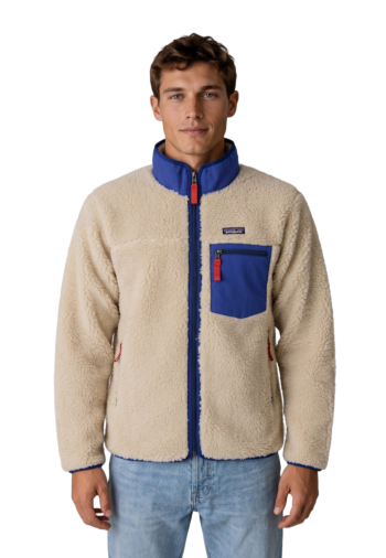 Blousons et vestes patagonia classic retro-x dnlc dark naturalw/cobalt blue