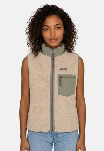 Gilets sans manche patagonia classic retro-x dnri dark natural w/river rock green