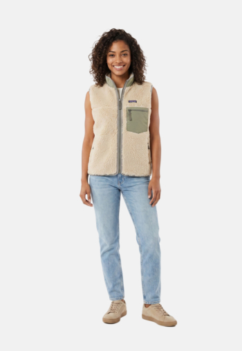 Gilets sans manche patagonia classic retro-x dnri dark natural w/river rock green