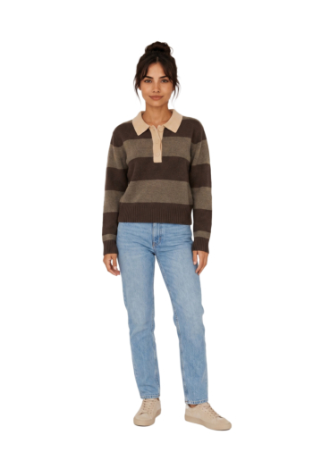 Pull hiver Jack And Jones ruby loose fit seal brown