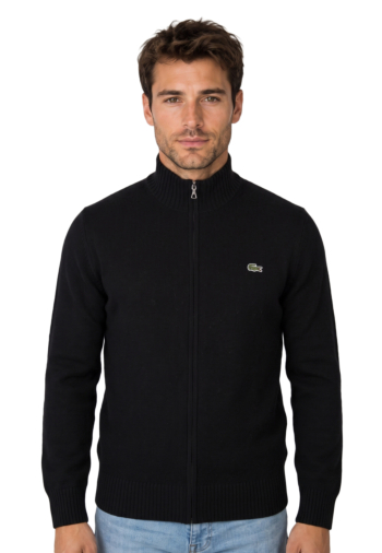 Gilets cardigans lacoste ah5181 031 noir