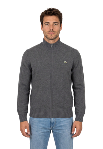 Gilets cardigans lacoste ah5181 050 bitume chine