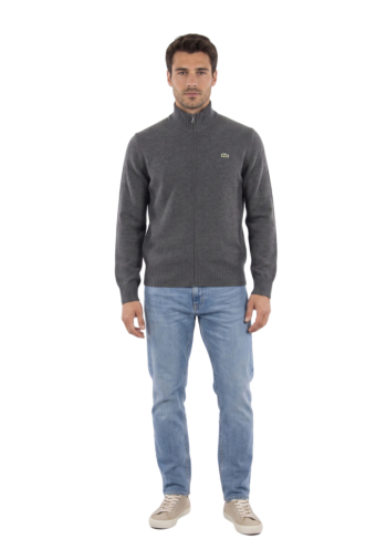 Gilets cardigans lacoste ah5181 050 bitume chine