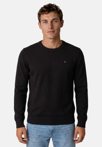 Sweat tommy jeans slim ess light s bds black