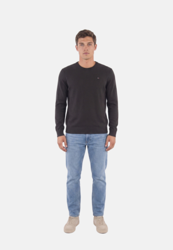 Sweat tommy jeans slim ess light s bds black