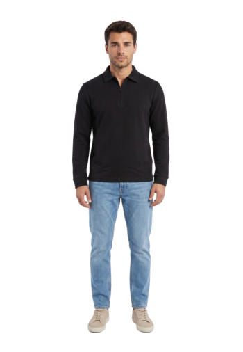 Polos manches longues Le Temps Des Cerises odevis 0001 black
