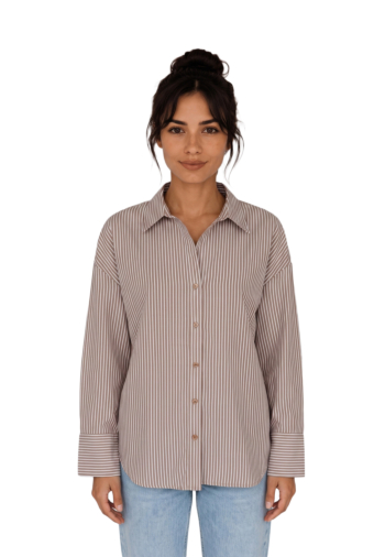 Chemisier only oregon lyrina bison bright white w. small lurex