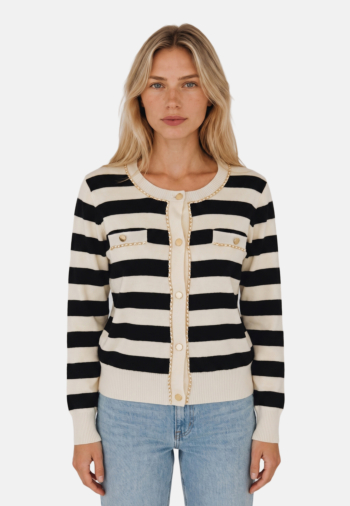 Gilets cardigans lola casademunt lf2611019 2n0 black-ecru