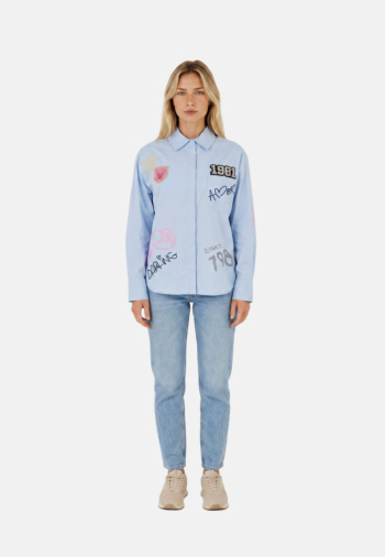 Chemisier lola casademunt lf2615021 76 sky blul