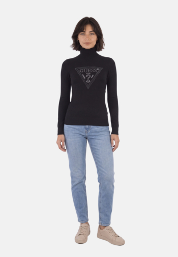 Pull hiver guess jeans hallie triangle jblk