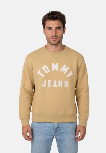 Sweat tommy jeans rlx new classic aca sandy beige