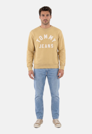 Sweat tommy jeans rlx new classic aca sandy beige