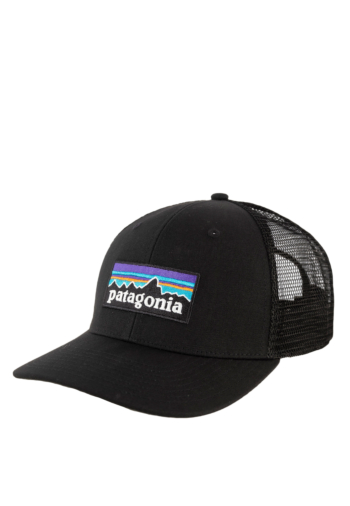 Casquettes patagonia p-6 logo trucker blk black