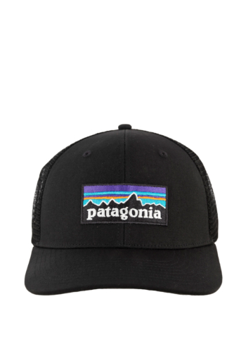 Casquettes patagonia p-6 logo trucker blk black