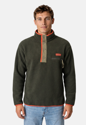 Pull hiver columbia helvetia ii half snap fl 368 greenscape