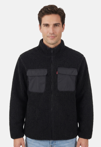Blousons et vestes levi's® campo sherpa 0000 jet black