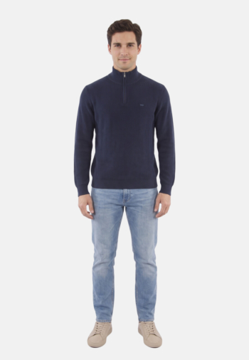 Pull hiver levi's® hm quarter zip 0000 naval academy rib