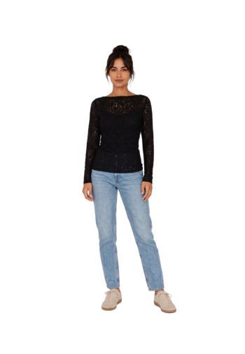 Tee shirt manches longues grace & mila avoine noir