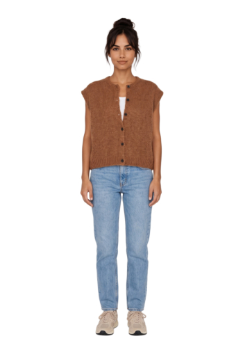 Gilets cardigans grace & mila addison camel