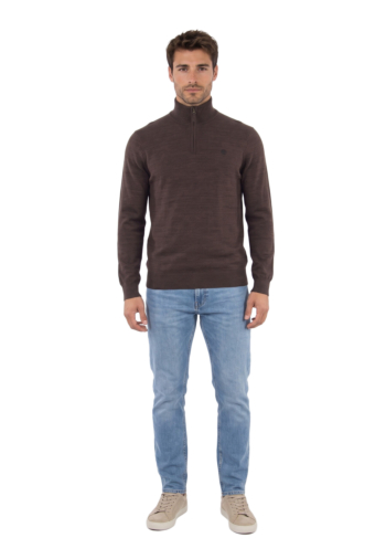 Pull hiver timberland williams river cotton 1/4 zip c361 mole heather